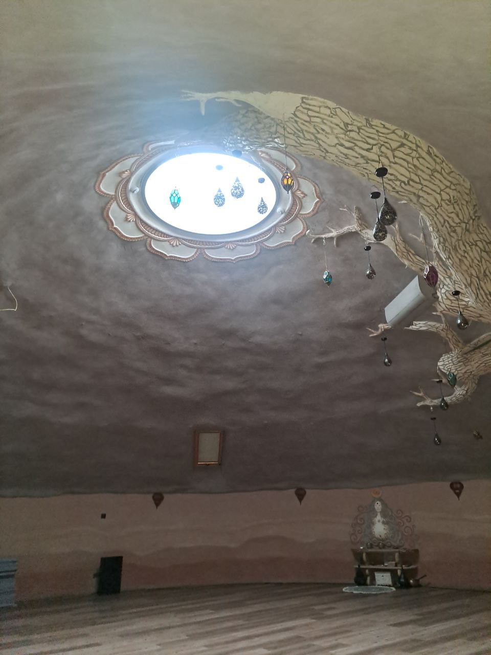 Gaia Dome ceiling with lotus skylight